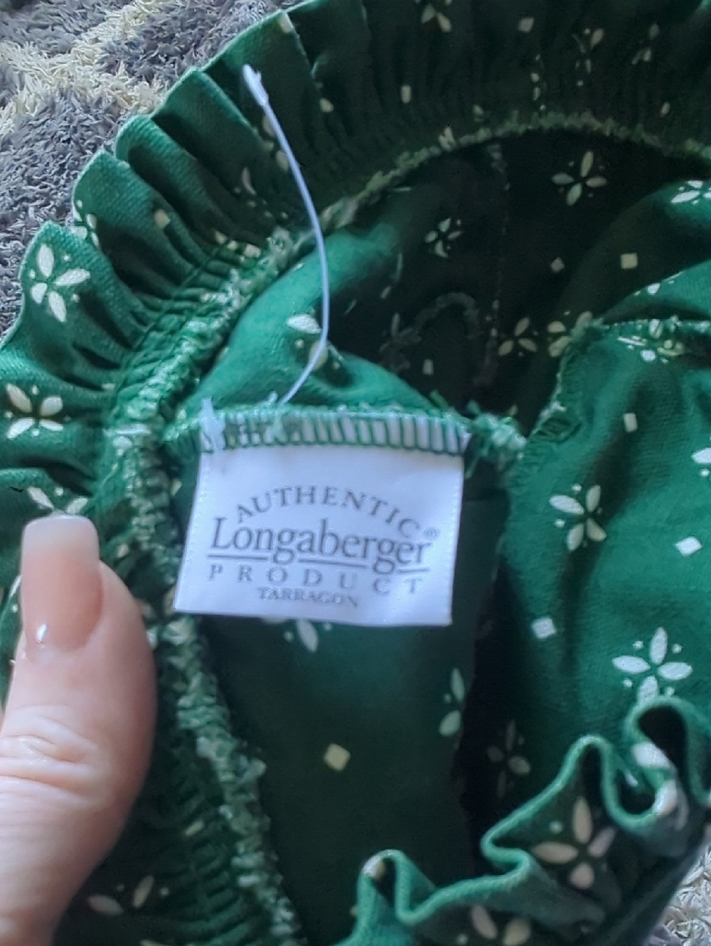 Longaberger Heritage Green Basket Liner Bundle - Picture 16 of 16